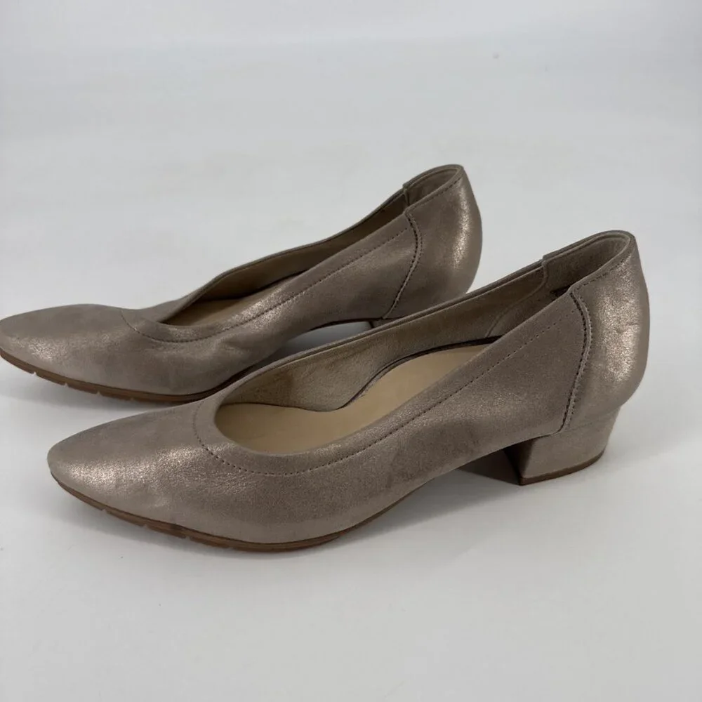 Paul Green Yvette Pump Neutral Pointy Toe Heels Womens US 6 EU 3.5 Cashmere Flaw